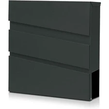 Wall Mount,Large Capacity Locking Mailbox for Outside,Galvanized Steel Cover