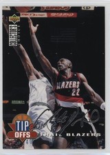 1994-95 Collector's Choice Tip Offs Silver Foil Signature Clyde Drexler HOF 0nr3