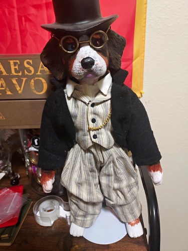 Custom Bernese Mt Dog Porcelain Doll W Accessories