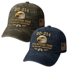 DD-214 This Is A Veterans' Matter Hat,M-ilitary Service Baseball Cap For Men