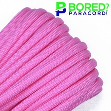 Rose Pink - 100 FT - 550 Paracord Rope 7 strand Parachute Cord