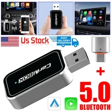 Wireless USB CarPlay Adapter Dongle Plug&Play For Apple Carplay & Android Auto