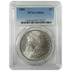 1886 Morgan Silver Dollar MS 64 PCGS Uncirculated SKU:CP918