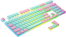 Pudding PBT Keycaps  112 Double Shot Translucent ANSI US  ISO Layout  OEM Pro