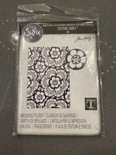 Sizzix Textured Impressions Embossing Folder - Vault Lace by Tim Holtz. New