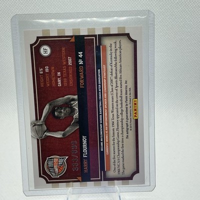 2010 Panini Hall of Fame #HF Harry Flournoy Famed Signatures #/899