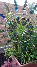 Metallic Wind Mill Pollinator Attraction Machine