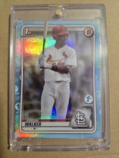 2020 Bowman Draft 1st Edition Jordan Walker #BD-57 Sky Blue Foil SP Cardinals RC