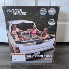 NEW Summer Waves Inflatable Truck Bed Pool Pickup Tailgate Camping 66”x 62”x 21”