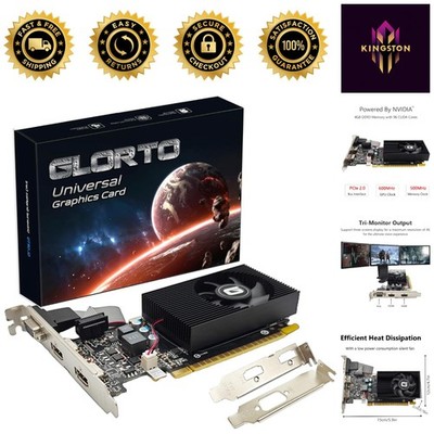 Upgrade Your PC with GeForce GT 730 4G Low Profile Graphics Card for Multimedia