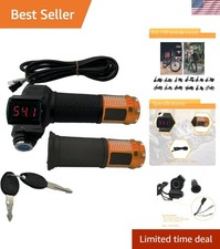 1 Pair EBike Throttle Grip, Universal Electric Bicycle Scooter Twist Handleba...