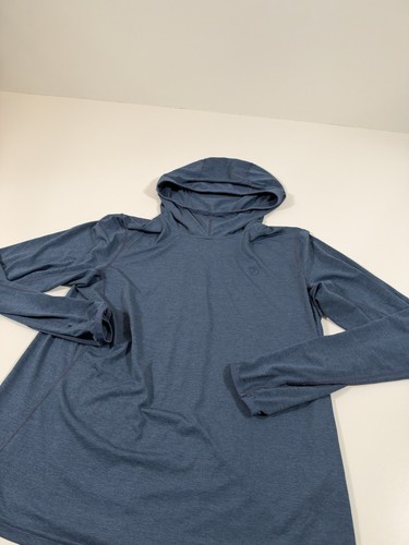 Fjallraven, Fjallraven Abisko Sun-Hoodie Shirt Womens Large Blue Long Sleeve Hiking Top