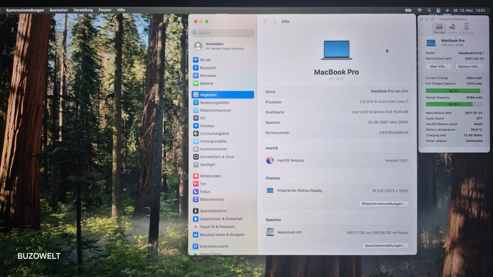 Retina Display MacBook Pro 16" GRAU A2141 2019 Bildschirm Komplett #152 - Bild 2 von 4