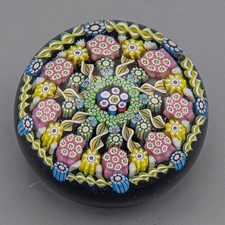 Perthshire Paperweight Millefiori 8 Spoke 1997 - FREE USA SHIPPING