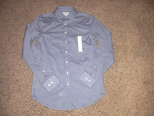 Goodfellow charcoal standard fit stretch Dress Shirt mens Small NEW w/ TAGS NWT