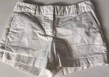 Vineyard Vines Girls Chino Shorts White Cotton Size 10 Belted Comfort