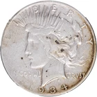 1934-S $1 Peace Silver Dollar ~ VF Details