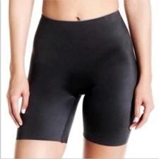 Spanx Slimplicity Shaper Womens Medium Mid Thigh Slimming Shorts in Black