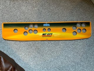 SEGA NET CITY Arcade Control Panel Overlay 2 Player 2P