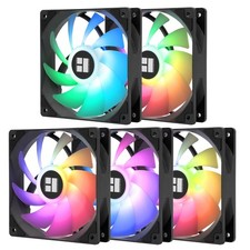 5 Pack TL-C12C-S CPU Fan 120Mm ARGB Case Cooler Fan, 4Pin PWM Silent Computer Fa