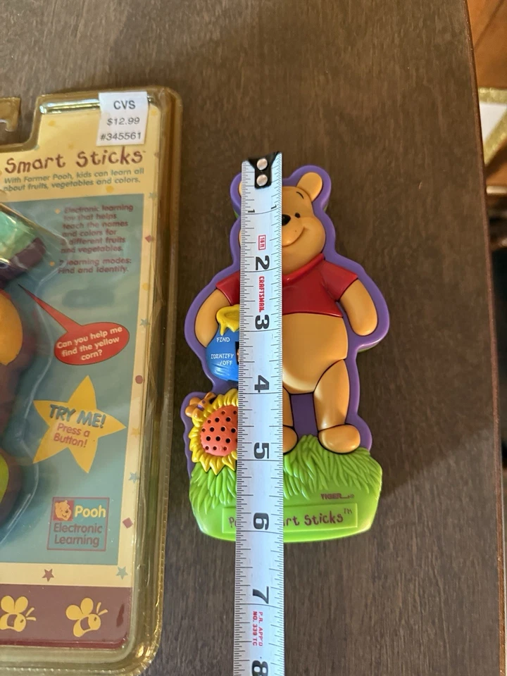 Lote de palos inteligentes Tiger Electronics Winnie The Pooh Body Farmer 1997 probado funciona Foto 2 de 4