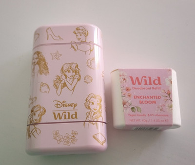 Wild Deodorant Disney Prinzessinnen Druck Wiederverwendbare Dose + Verzauberte Blüte Nachfüller