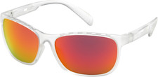 Adidas Sport SP0014 Sunglasses - NWT Crystal / Orange Mirror - 47388-SUN2
