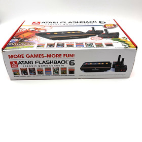Atari Flashback 6 Classic Game Console 100 Built-In Games with Wireless Controls