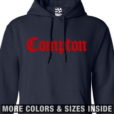 Compton Old English HOODIE Hooded Sweatshirt NWA Straight Outta All Size Colors