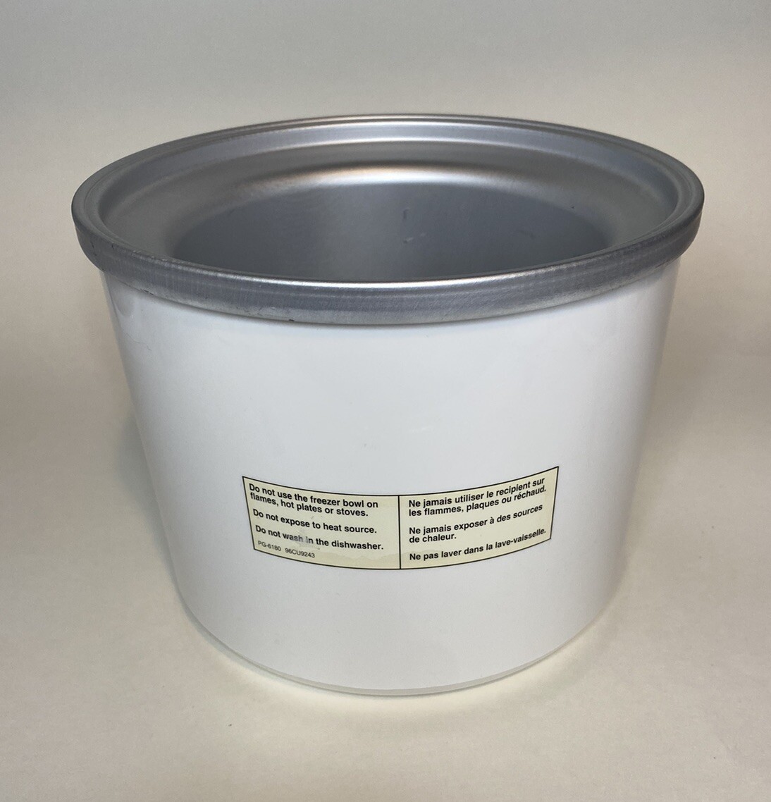 Cuisinart Freezer Bowl Ice Cream Maker Frozen Yogurt ICE20 ICE21 PG6180 Part eBay