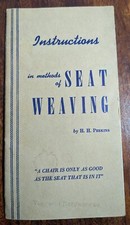 Vintage Seat Weaving Instructions in Methods of The H H Perkins Company 50s 60s