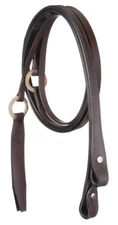 Dark Oil Flat Leather Romel Reins