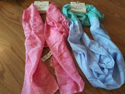 Simply Noelle Infinity Scarf Lightweight Periwinkle Blue/Teal and