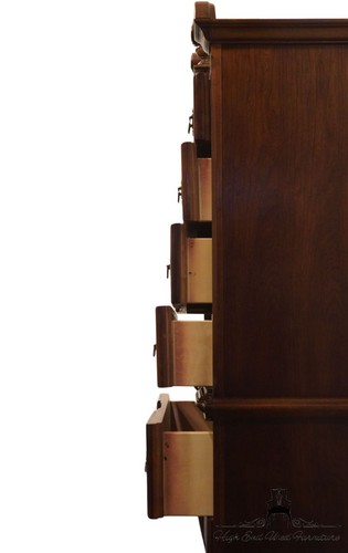 UNIVERSAL FURNITURE Cherry Traditional Style 39" Pediment Highboy Chest 605-1... - Picture 6 of 10