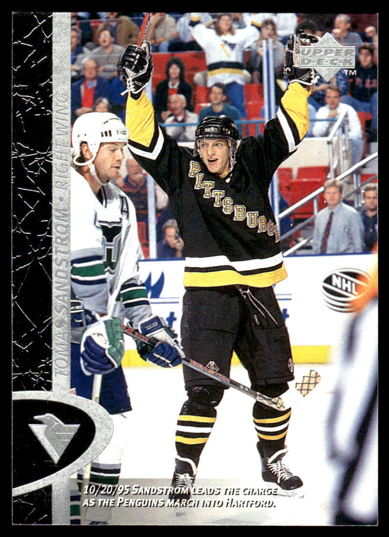 1996-97 Upper Deck #137 Tomas Sandstrom Pittsburgh Penguins Hockey Card