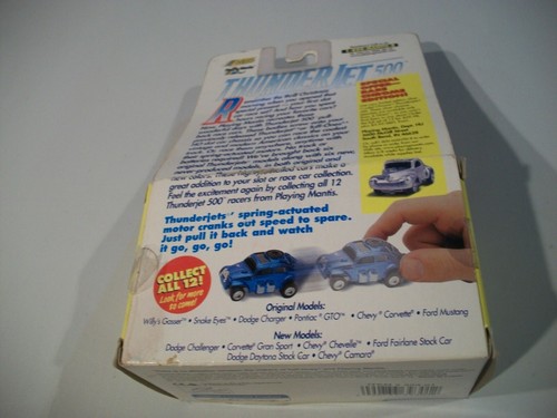 Johnny Lightning THUNDERJET 500 Pull-Back Racing Action Blue Cobra DieCast 1:64 - Imagen 4 de 4