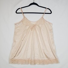 Rene Vintage Camisole Cami Top Womens Small Sand Beige Stretch Dutchess Corp