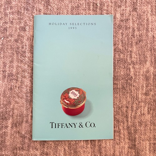 Tiffany & Co. Catalog Book Holiday Selections 1993 Trinket Box Cover eBay