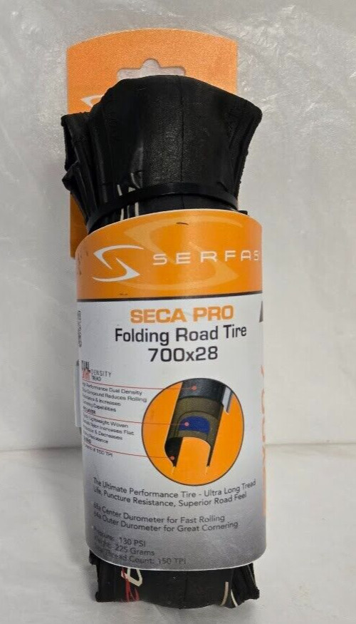 Serfas SECA Pro Folding Road Tire 700x28 STSP-28 Dual Densit