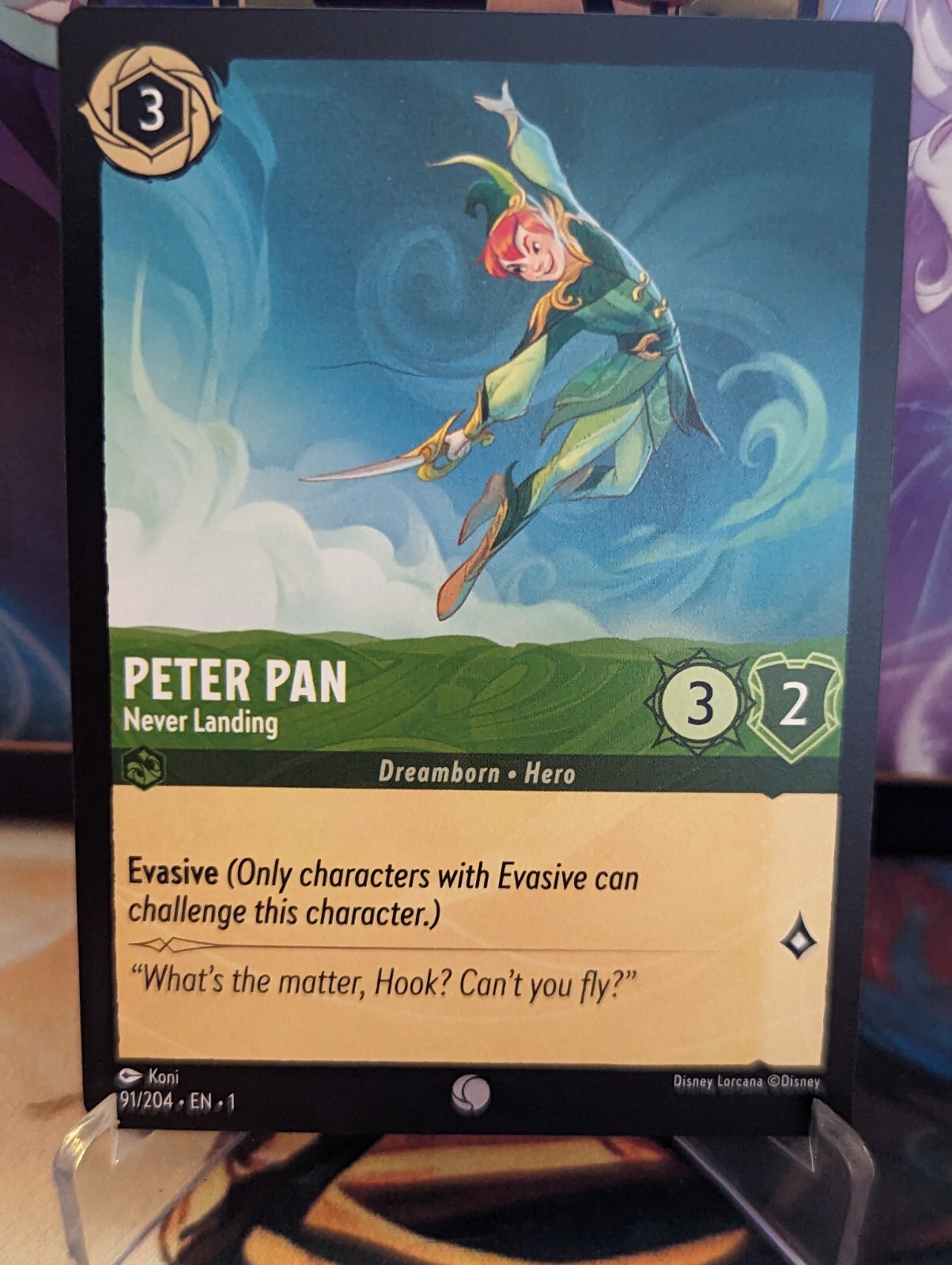 Disney Lorcana - [91/204] - Peter Pan, Never Landing (Common) NM/MT