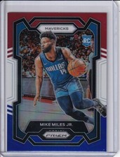 2023-24 Panini Prizm - Red White and Blue Prizm #295 Mike Miles Jr. (RC)