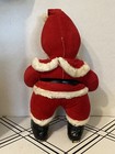 ANTIQUE -  SANTA CLAUS DOLL  17” Tall Plush Red Suit Stitched Blk Boots — photo 4