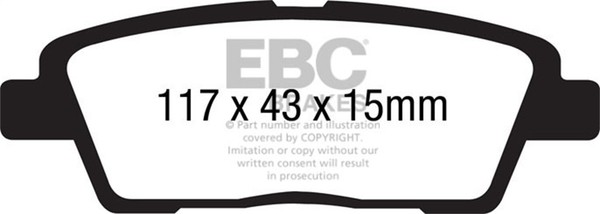 Ebc Brakes DP21881 Greenstuff 2000 Serie Sport BremsbeläGe GrüN-image