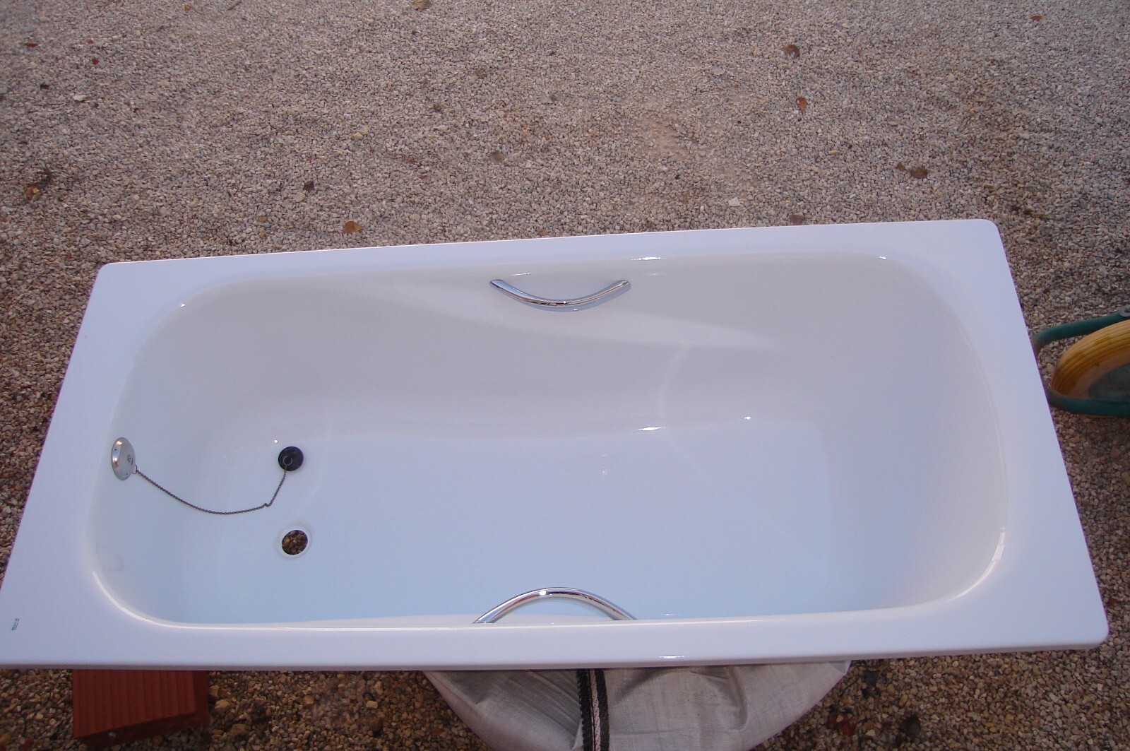 REBAJO ! Roca PRINCESS BANERA con manijas ..en acero blanco NUEVO.no he usado