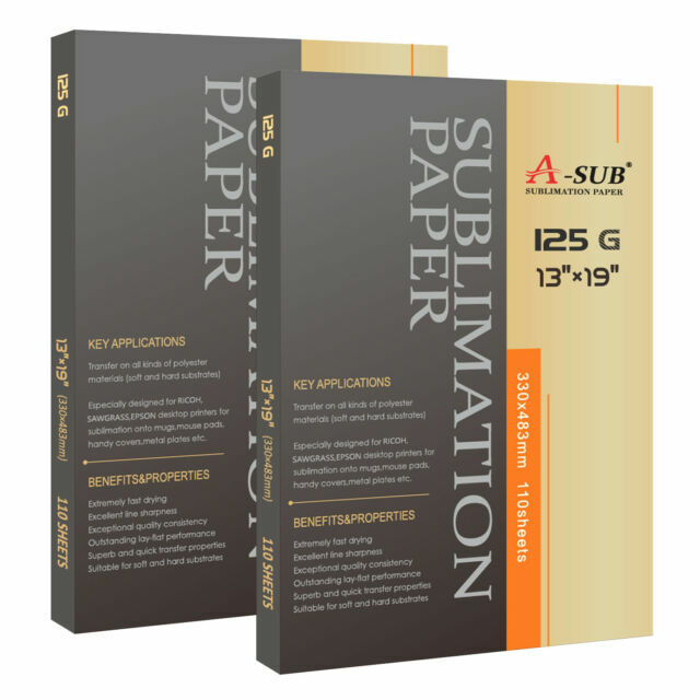 sublimation ink sheets