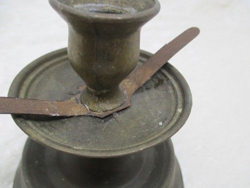 Vintage Brass Sailor/Nautical Candlestick Holder with Hanging Ring - Picture 10 of 14