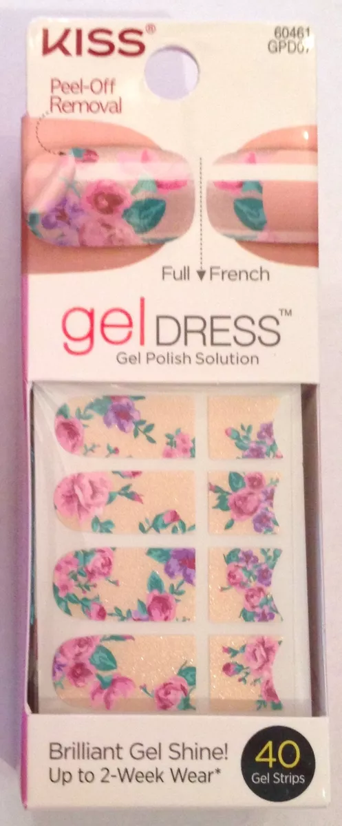 Kiss Nail Gel Dress Gel Polish Solution Gel Strips # 60641 Sugar & Spice  VHTF