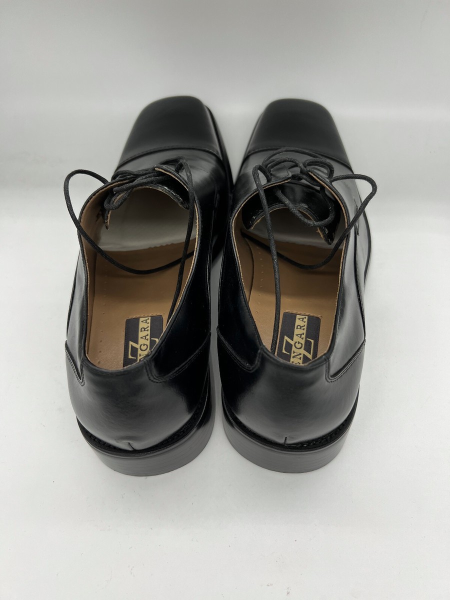 Zengara Square Toe Oxford Black Leather Dress Shoes Men\'s US 12M zengara Shoes for Men on Sale up to 90% Off: Poshmark main image 4