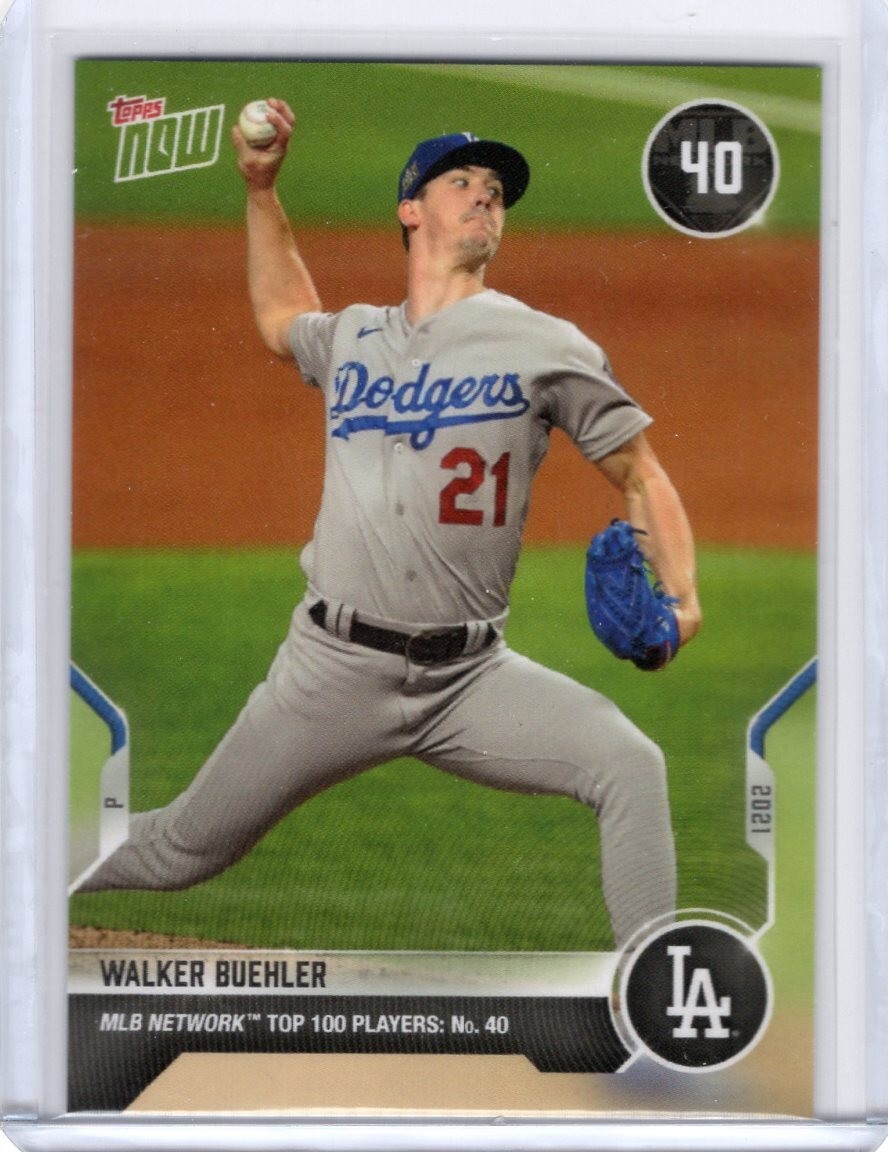 Topps Now 2021 Walker Buehler Top 100 Players Los Angeles