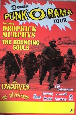 PUNK O RAMA TOUR U.S. PROMO POSTER FROM 2020: Dropkick Murphys